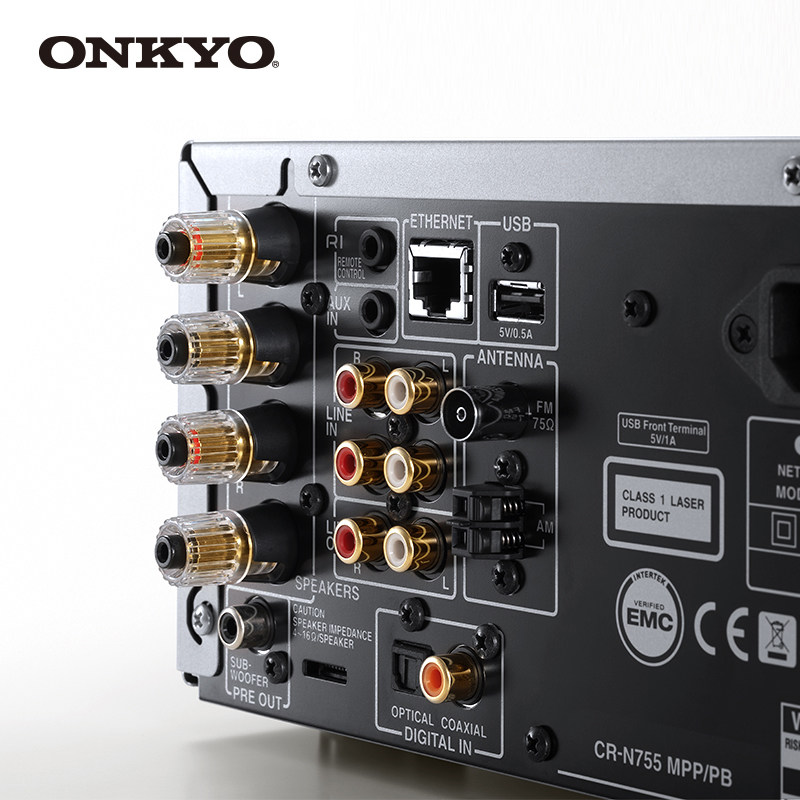 Onkyo/安桥 CS-N755 迷你音响HiFi组合音箱 支持蓝牙无线WIFI配件