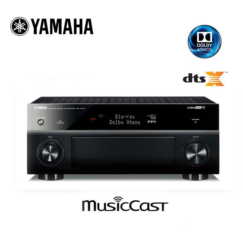 Yamaha/雅马哈 RX-V1081杜比全景声7.2家庭影院AV功放机 黑色图片