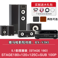 美国JBL STAGE 180 5.1套装+RX-V385影院功放 家庭影院套装音响客厅5.1音箱