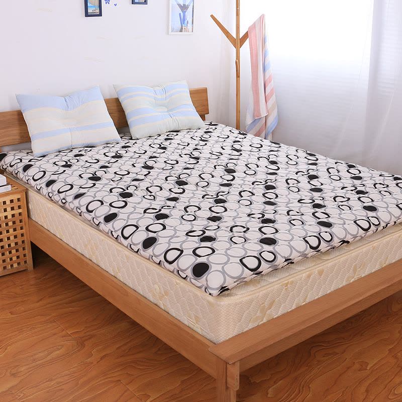 俏居日式懒人榻榻米床垫 1.8m床双人学生床褥垫 加厚地铺透气防螨图片