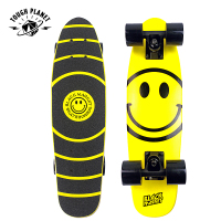 BM 笑面木头小鱼四轮滑板防滑耐磨透明淋砂男女新手滑板
