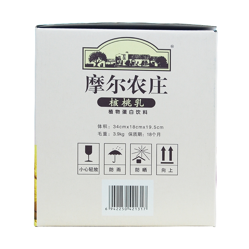 摩尔农庄 核桃乳植物蛋白饮料240ml*12罐 云南摩尔农庄