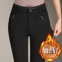 无畏衣衣2019新款女秋春装韩版修身显瘦休闲裤胖mm大码小脚裤子女外穿