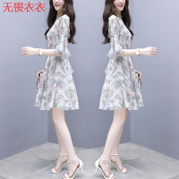 无畏衣衣雪纺连衣裙2020新款夏收腰显瘦气质流行法式复古裙子仙女超仙森系