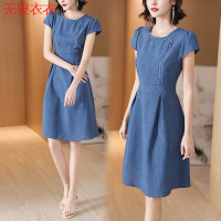 无畏衣衣夏季连衣裙女2020新款流行女装中长款个子气质夏装短袖夏天裙子修身显瘦A字裙