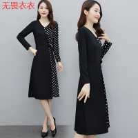 无畏衣衣减龄显瘦连衣裙2020新款秋高端名媛气质遮肉轻奢范赫本风裙子6092优质A字裙