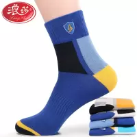 浪莎刺绣亮色男袜HT5089J