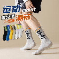 浪莎抗菌消臭高棉运动男袜HX22208-1