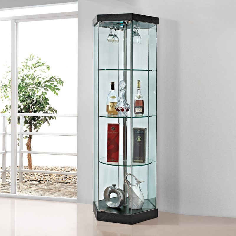 本兰现代简约酒柜角柜钢化玻璃装饰转角柜储物装饰柜