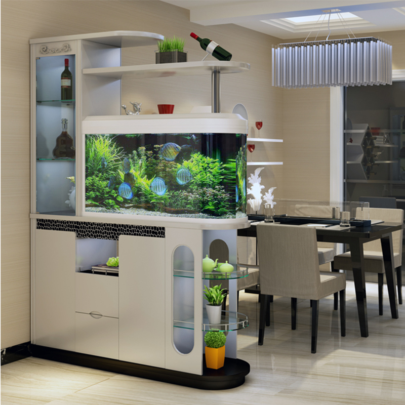 本兰客厅鱼缸玄关柜隔断柜进门屏风双面酒柜间厅门厅柜鞋柜装饰储物柜