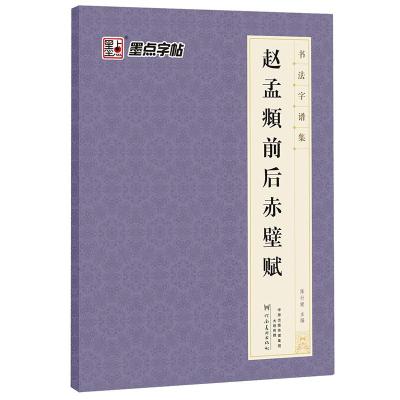 墨点字帖 书法字谱集 赵孟頫前后赤壁赋 升级版 毛笔书法字帖