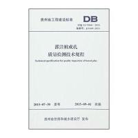 贵州省工程建设标准:灌注桩成孔质量检测技术规程