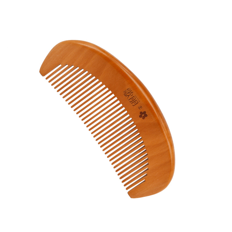 歌丽精品月牙小木梳便携型木梳头发护理美妆工具美发护理梳子桃木梳