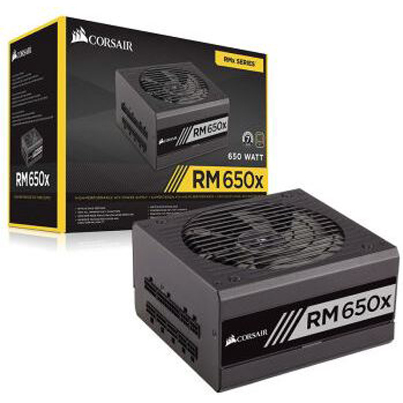 美商海盗船(USCorsair)额定650W RM650x 电源(80PLUS金牌/全模组/静音低载风扇停转)