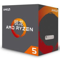 锐龙 AMD Ryzen 5 1600X CPU 处理器 6核 AM4接口 3.6GHz盒装（不带风扇，需搭配独立显卡）