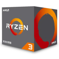 锐龙 AMD Ryzen 3 1200 处理器4核AM4接口 3.1GHz 盒装（不集显，需搭配独立显卡）
