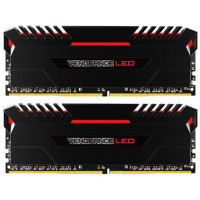 美商海盗船(USCORSAIR) 复仇者LED灯条 DDR4 3200 16GB(8Gx2条) 台式机内存 红光