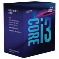 英特尔（Intel）i3 8100 第八代酷睿 四核四线程 3.60GHz LGA1151 盒装 CPU 处理器
