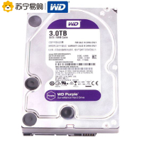 西部数据(WD)紫盘 3TB SATA6Gb/s 64M 监控硬盘(WD30EJRX)