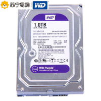 西部数据(WD)紫盘 1TB SATA6Gb/s 64M 监控硬盘(WD10EJRX)