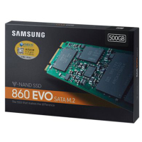 三星（SAMSUNG）860 EVO 500G M.2接口 SATA通道2280规格 固态硬盘（MZ-N6E500BW）