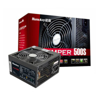 航嘉（Huntkey）额定500W JUMPER500S电脑电源(主动PFC/双管正激/静音风扇/宽幅电压/背部走线)