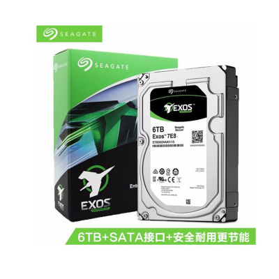 希捷(Seagate)企业级硬盘 6TB 256MB 7200RPM SATA接口 希捷银河Exos 7E10系列 ST6000NM019B