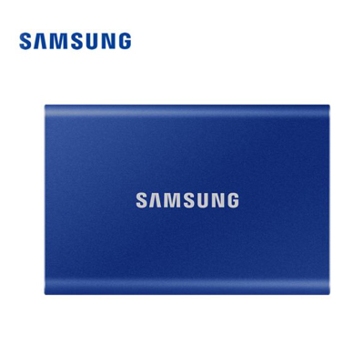 三星（SAMSUNG） 1TB Type-c USB 3.2 移动固态硬盘（PSSD） T7 蓝色 NVMe传输速度1050MB/s 超薄时尚（MU-PC1T0H）
