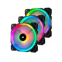 美商海盗船 (USCORSAIR) LL120 RGB 三颗装 双灯环 炫彩灯光 12CM电脑风扇 带Lighting
