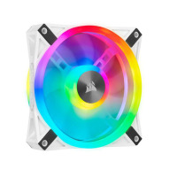 美商海盗船 (USCORSAIR) QL140 RGB 白色 单颗装 四灯环 高风量风压 炫彩灯光 散热风扇