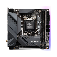 技嘉B560I AORUS PRO AX主板支持CPU 11700F/11600KF/11400F/10600KF显卡3060(Intel B560/LGA 1200)