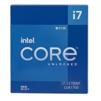 英特尔(Intel) 12代 酷睿 i7-12700KF CPU处理器 12核20线程 单核睿频至高可达5.0Ghz 25M三级缓存