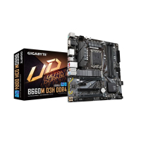 技嘉B660M D3H DDR4主板支持CPU12代酷睿12400F(Intel B660/LGA 1700)