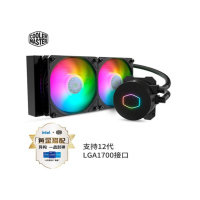 酷冷至尊(CoolerMaster)冰神B240ARGB 水冷CPU散热器(Intel推荐12代U水冷/ARGB风扇/双