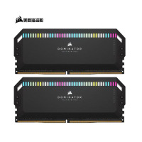 美商海盗船(USCORSAIR) 64GB(32G×2)套装 DDR5 5200 台式机内存条 统治者铂金 RGB灯条 高端游戏型
