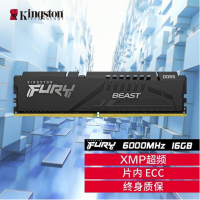 金士顿 (Kingston) FURY 16GB DDR5 6000 台式机内存条 Beast野兽系列 骇客神条
