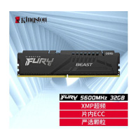 金士顿 (Kingston) FURY 32GB DDR5 5600 台式机内存条 Beast野兽系列 骇客神条