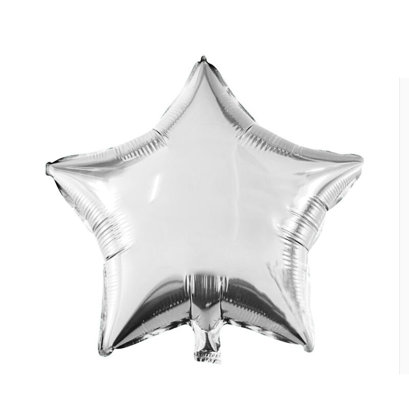 婚庆婚礼会场派对装饰布置气球 10寸五角星 10寸五角星银色