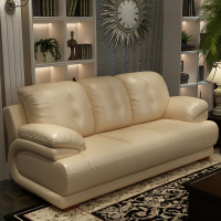 维诺斯帝真皮沙发3三人位 小大户型客厅组合转角四人皮艺沙发123简约现代皮艺沙发组合客厅时尚转角头层真皮沙发