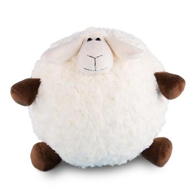 怡多贝evtto 白色23CM球型小羊布娃娃公仔毛绒玩具儿童玩偶抱枕生日礼物装饰摆件6岁以上适用