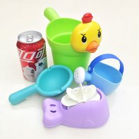 怡多贝(EVTTO) 1-3岁宝宝塑料小鸭子花洒塑胶玩具婴儿戏水玩沙玩水儿童浴室洗澡玩具四件套