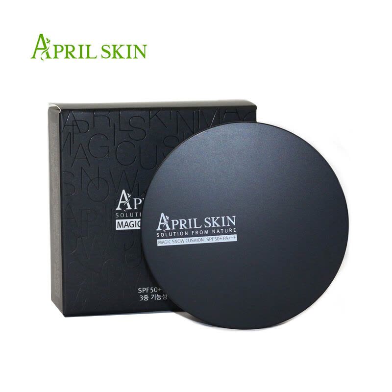 APRIL SKIN韩国专柜正品 SPF50+/PA+++防晒遮瑕 嫩白滋润 提亮肤色 水润保湿魔法雪白气垫粉底 21号图片