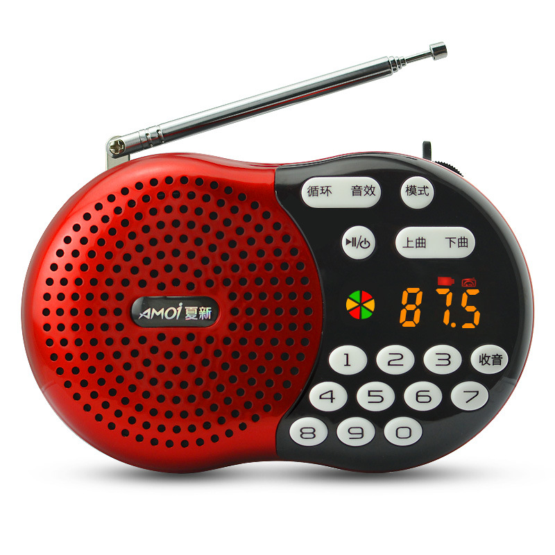 Amoi/夏新收音机老年插卡音箱便携音乐播放器老人随身听评书