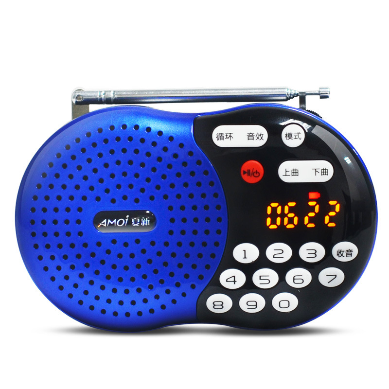 Amoi/夏新收音机老年插卡音箱便携音乐播放器老人随身听评书