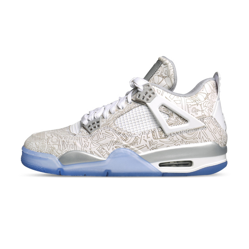 nikeairjordan4laseraj4乔43m白金镭射篮球鞋男鞋705333105