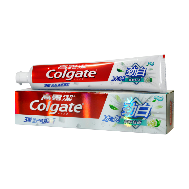 高露洁冰爽劲白茉莉白茶牙膏90g