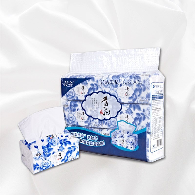 花姿 Floral 抽纸花姿青花醇品抽纸抽取面巾纸150抽 6包 Hc165 6 价格图片品牌报价 苏宁易购花姿官方旗舰店