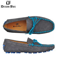 DreamBox钧博男鞋2015新款男士反绒皮轻质豆豆鞋时尚青年休闲鞋