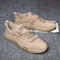 绛天 热缝线底板鞋轻薄透气男士雨伞布运动鞋开车穿的薄款冰丝布面纯色解构潮流设计工作干活鞋