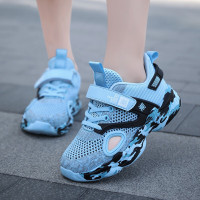 一二年级小学生穿的运动鞋男夏天透气网状球鞋小孩子网眼鞋夏季儿童老爹鞋韩国时尚鞋男生网面跑步鞋